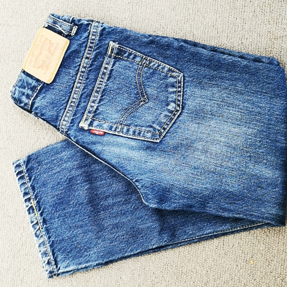 Levis 549 Relaxed Straight Kids 6-7yrs blue wash Red Tab 100% Cotton Jeans - Picture 9 of 12